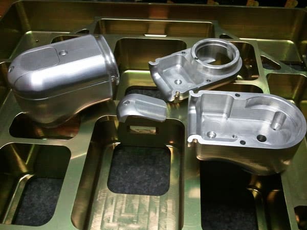Detailed machined aluminum housings